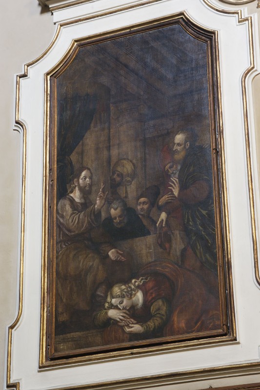 Amalteo P. (1566), Cena in casa di Simone il fariseo