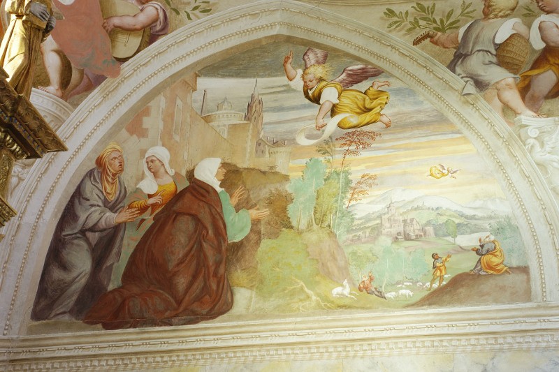 Amalteo P. sec. XVI, Annuncio a Sant'Anna e a San Gioacchino