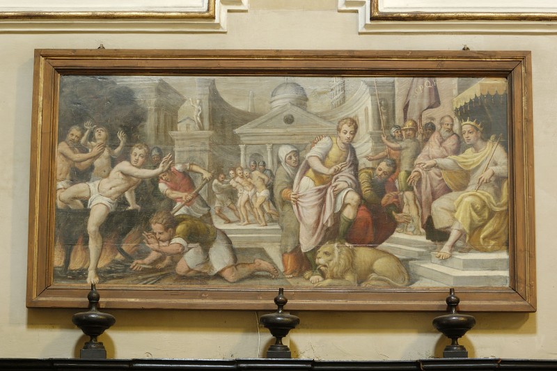 Amalteo P. (1566), Martirio dei santi Vito, Modesto e Crescenzia