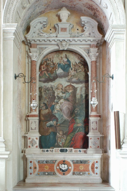 Maestranze friulane sec. XVII, Altare laterale dei Santi Pietro Paolo e Barbara