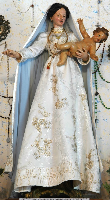 Bott. dell'Italia centrale sec. XVII, Madonna del rosario con Gesù Bambino