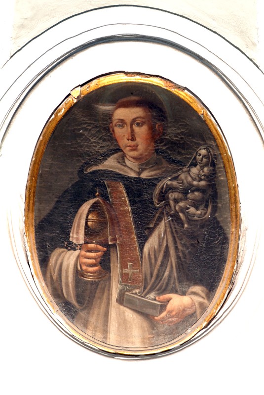 Ambito napoletano sec. XVIII, San Giacinto di Polonia in olio su tela