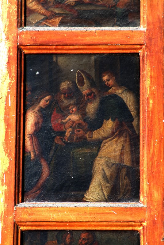 Ambito napoletano fine sec. XVI, Presentazione di Gesù al tempio in olio su tela
