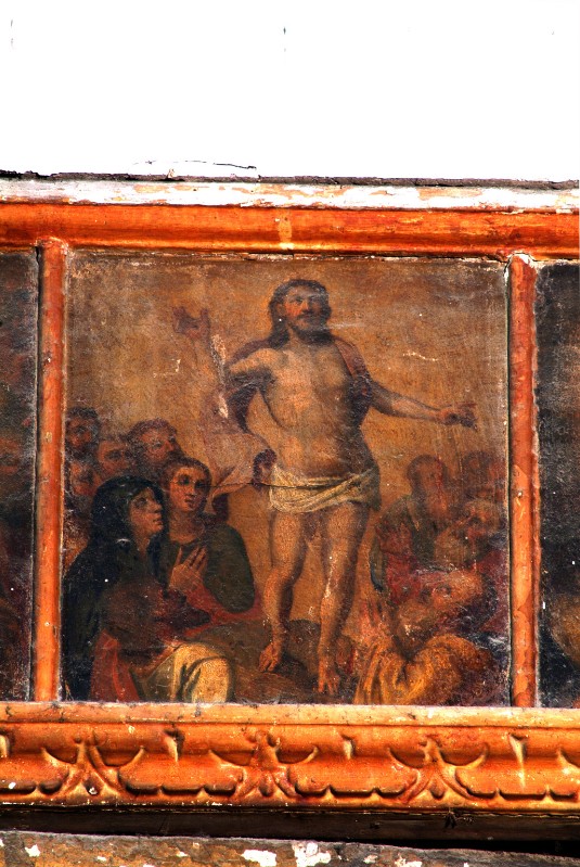 Ambito napoletano fine sec. XVI, Ascensione di Gesù Cristo in olio su tela