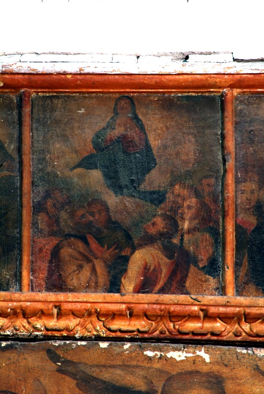 Ambito napoletano fine sec. XVI, Assunzione della Madonna in olio su tela