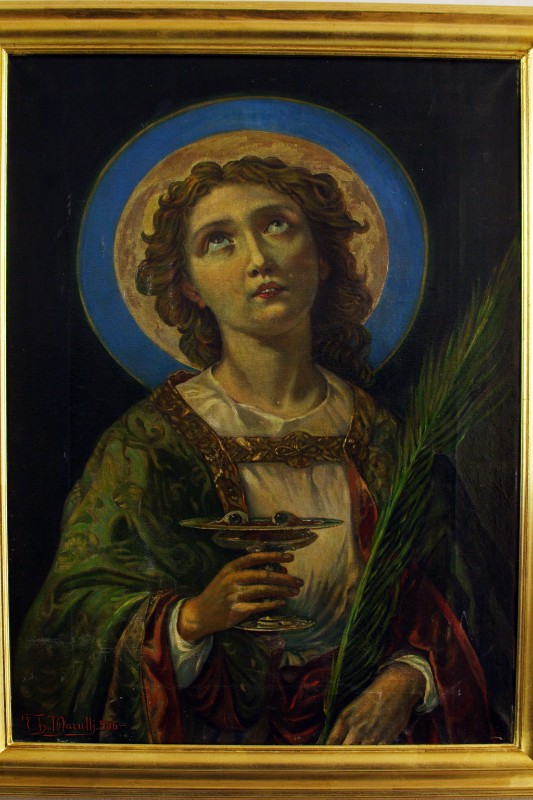 Marulli T. (1956), Santa Lucia in olio su tela