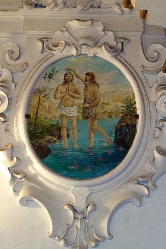 Frongillo A. fine sec. XX, Battesimo di Gesù Cristo in olio su tela