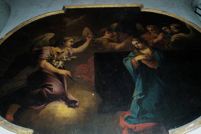 Del Po P. terzo quarto sec. XVII, Maria riceve l'annuncio dell'Angelo
