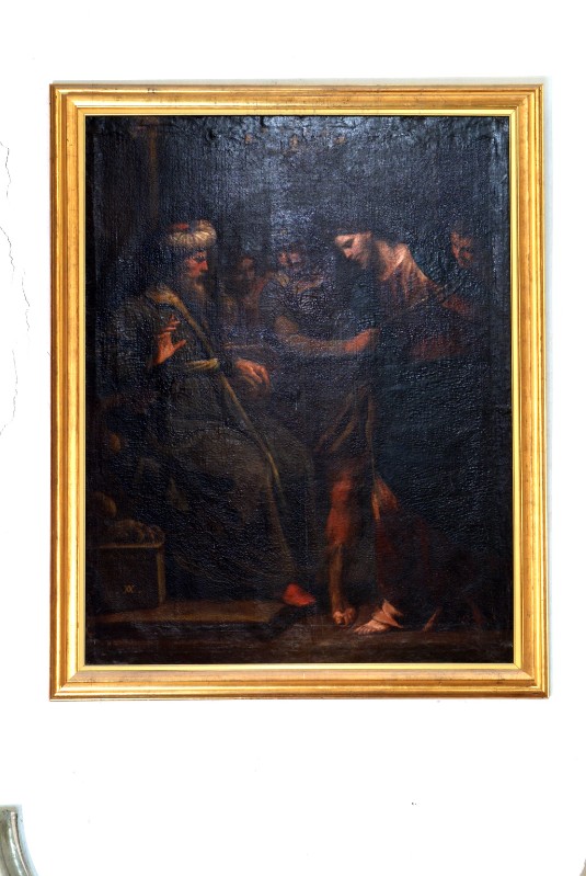 Vaccaro A. sec. XVII, Gesù Cristo davanti a Pilato in olio su tela