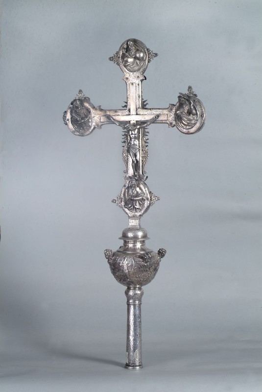 Bottega veneziana-bottega di Roccatagliata N. (1620), Croce astile