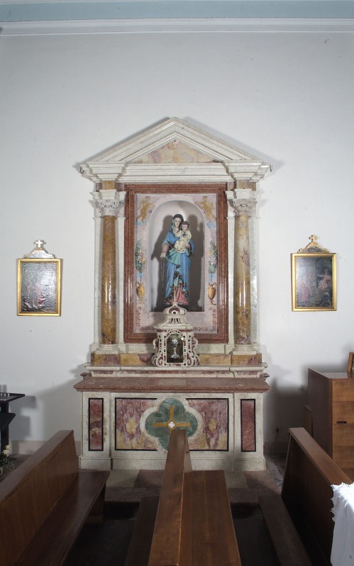 Maestranze trentine secondo quarto sec. XIX, Altare della Madonna del rosario
