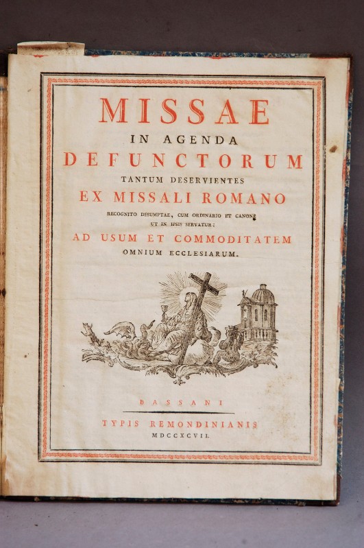 Tipografia Remondini (1797), Missae in Agenda Defunctorum
