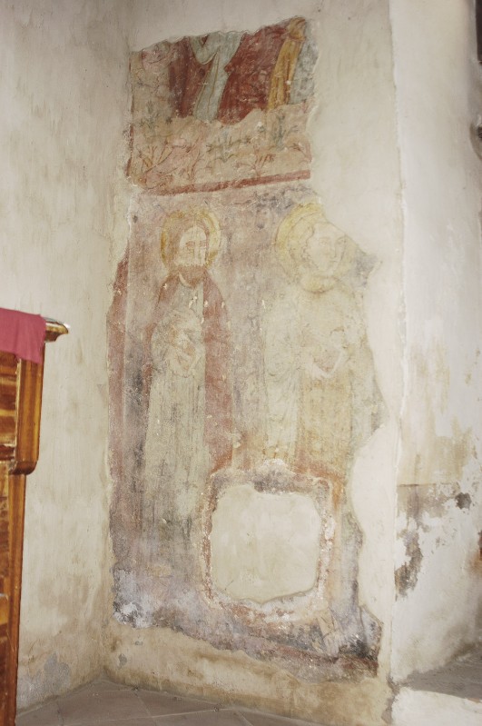 Ambito veronese sec. XIV, Affreschi della parete sud della sacrestia