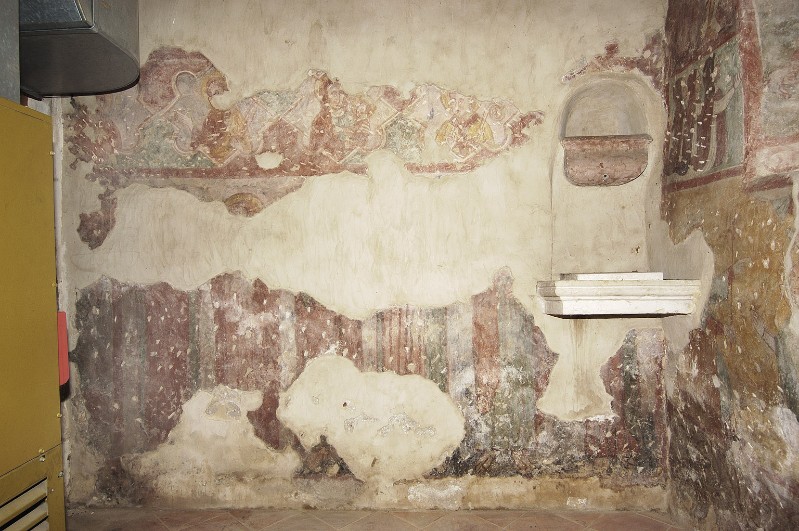 Ambito veronese sec. XIV, Affreschi della parete nord della sacrestia