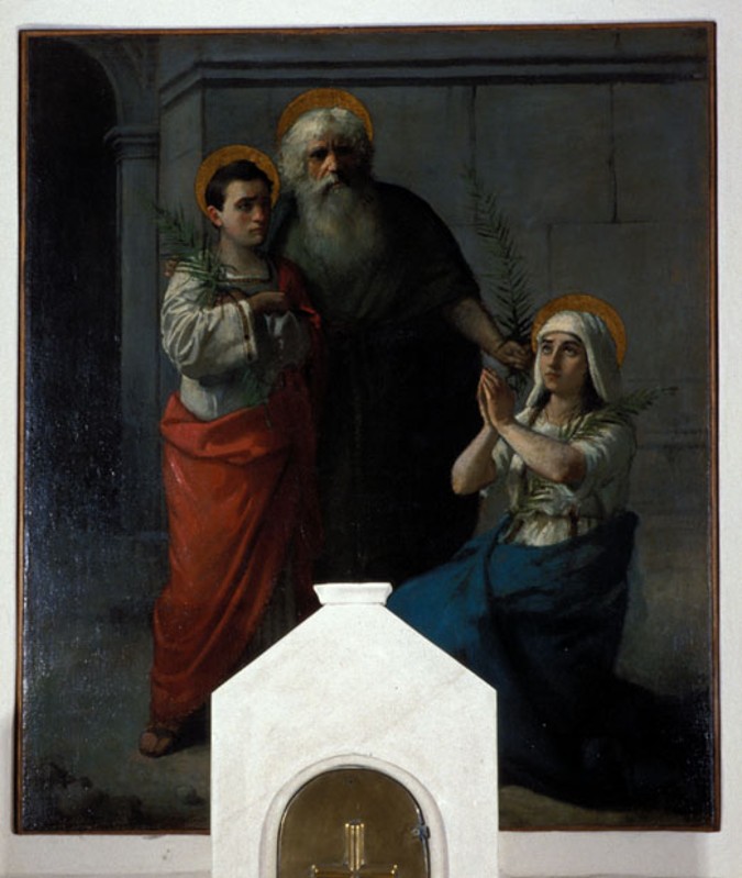 Ambito veneto sec. XIX, San Vito con San Modesto e Santa Crescenzia