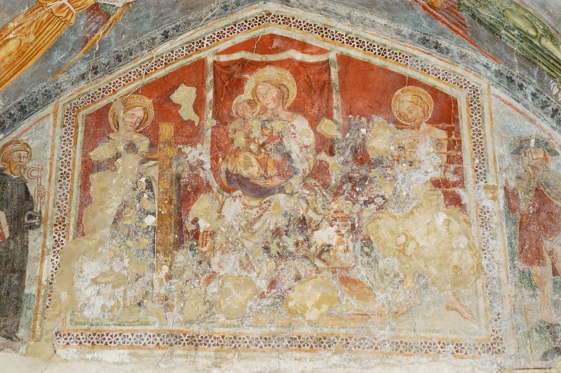 Ambito friulano secc. XIV-XV, Madonna con Gesù Bambino e Santi