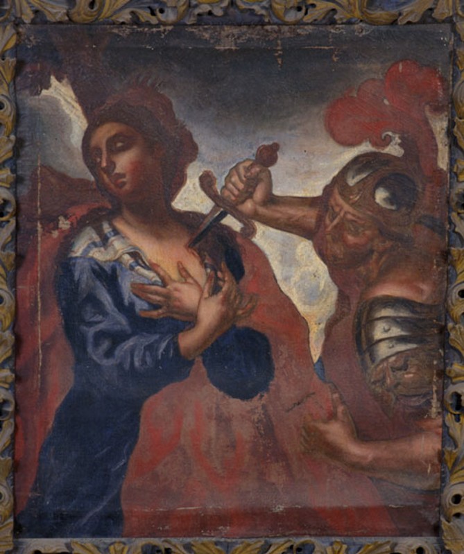 Ambito veneto sec. XVII, Martirio di Santa Giustina