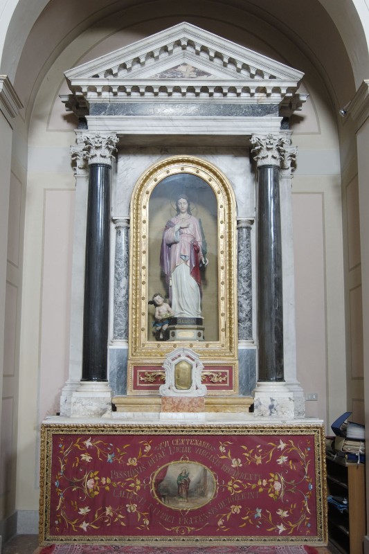 Maestranze friulane sec. XIX, Altare di Santa Lucia
