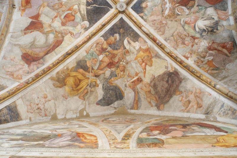 Amalteo P. (1535-1546), I Santi Matteo e Marco con dottori e profeti
