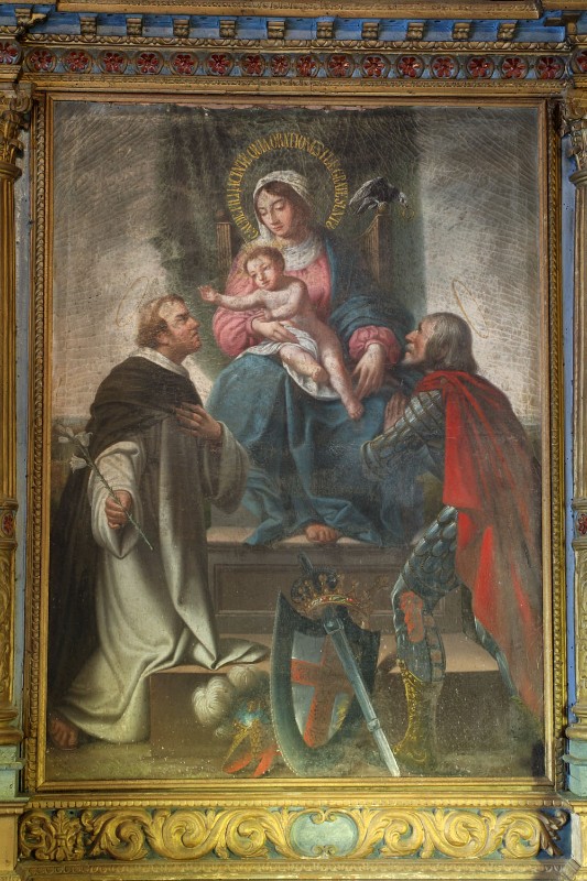 Lay F. (1850), Madonna con Gesù Bambino e santi