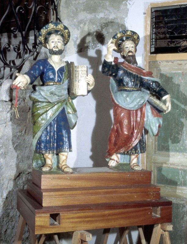 Ambito siciliano sec. XVIII, Santi Pietro e Paolo