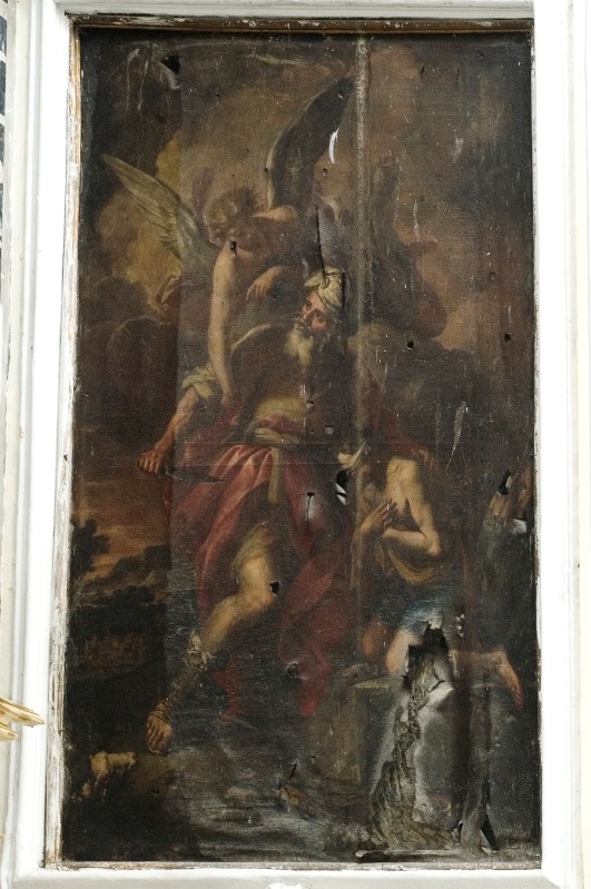 Malinconico A. ultimo quarto sec. XVII, Sacrificio di Isacco in olio su tela