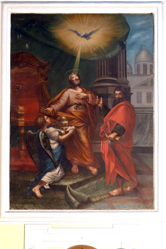 Lombardini P. (1878), San Pietro e San Paolo in olio su tela
