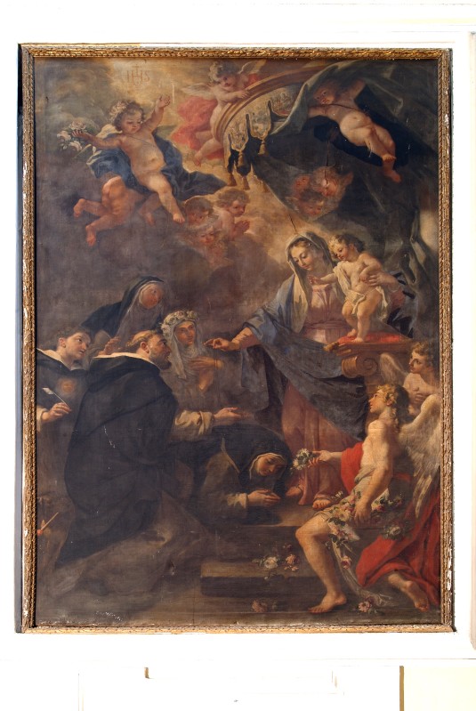 De Matteis P. (1709), Madonna del rosario con santi domenicani in olio su tela