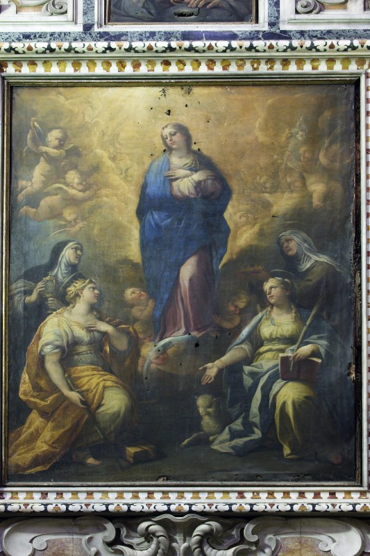Giordano L. (1683), Madonna immacolata e sante in olio su tela
