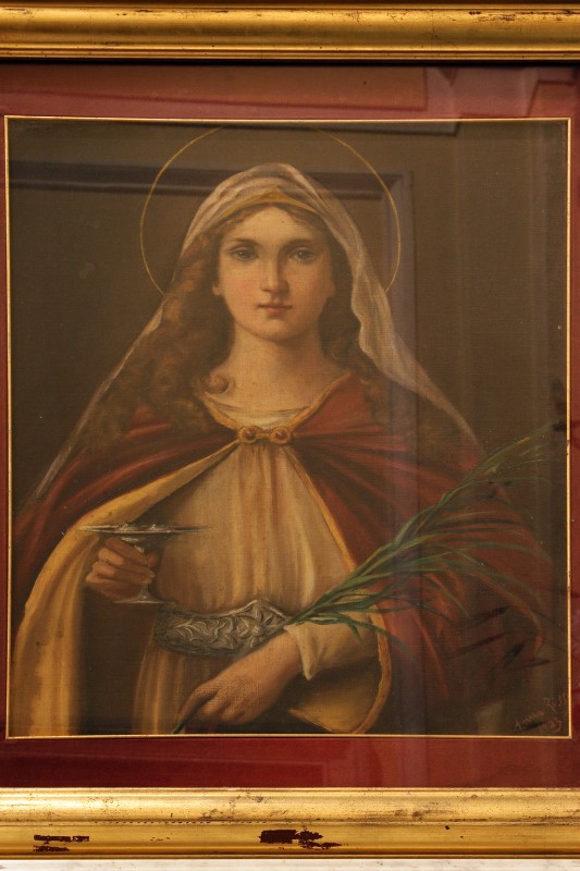 Russo A. (1923), Santa Lucia in olio su tela