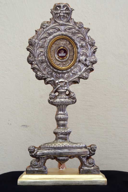 Bott. napoletana sec. XIX, Reliquiario del beato Ludovico da Casoria in argento