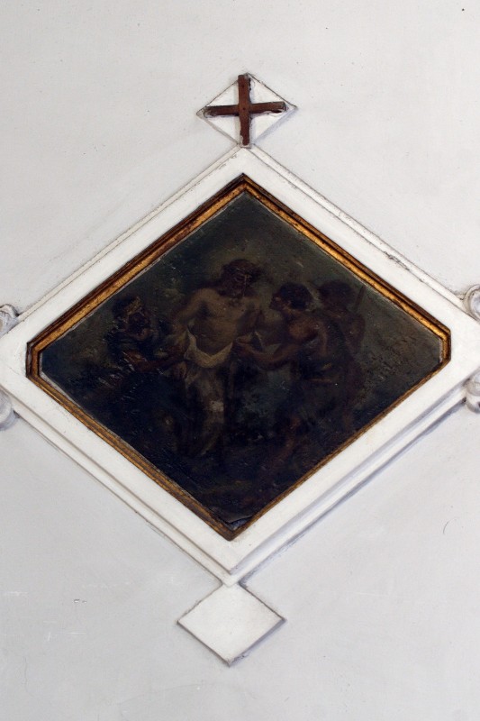 Ambito napoletano sec. XIX, Gesù Cristo spogliato e abbeverato in olio su tela
