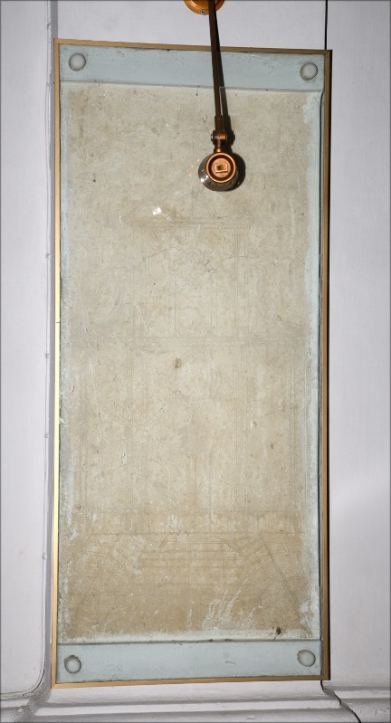 Ambito campano sec. XVIII, Dipinto con chiesa di Santa Tecla