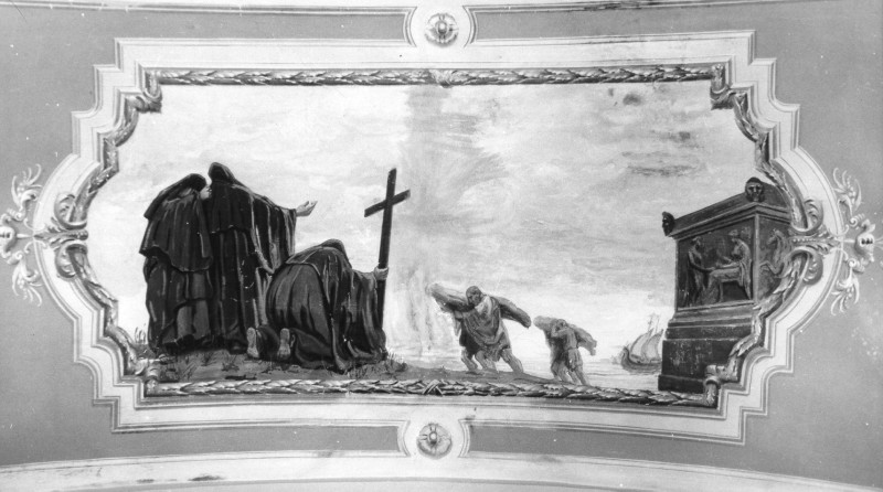Salvarani A. (1919), Dipinto con Funerale dei SS. Giustina e Cipriano