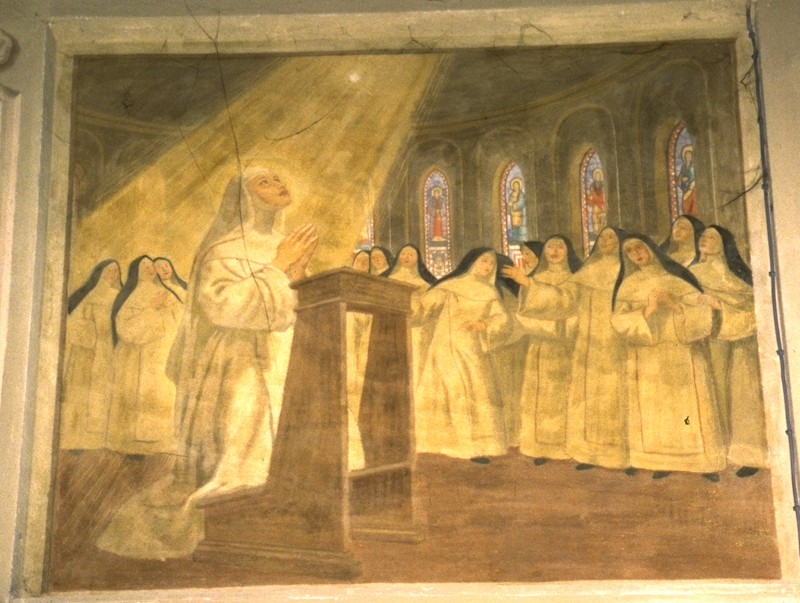 Lambertini G. (1943-1944), Dipinto murale con comunione di B. Imelda Lambertini