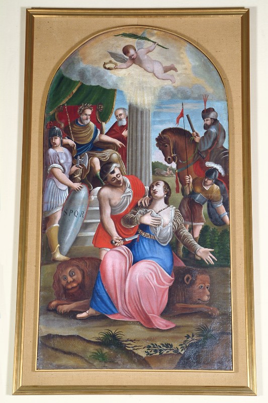 Ambito veneto sec. XIX, Martirio di Santa Giustina