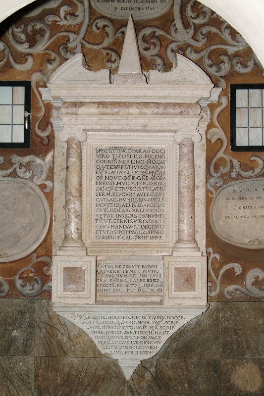 Ambito veneto (1610), Monumento sepolcrale di Teofilo Folengo