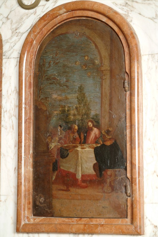 Dal Ponte J. sec. XVI, Sportello figurato con Cena in Emmaus