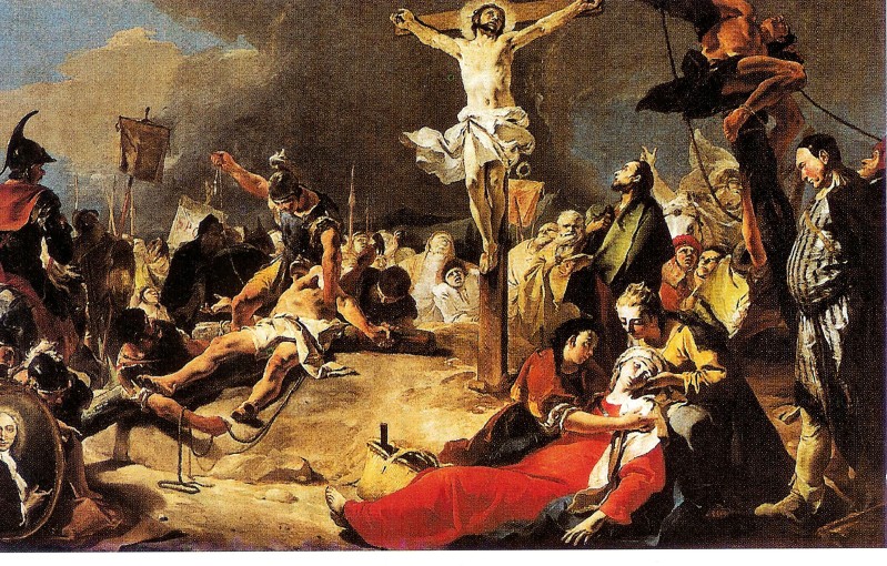 Tiepolo G. sec. XVIII, Crocifissione di Gesù Cristo