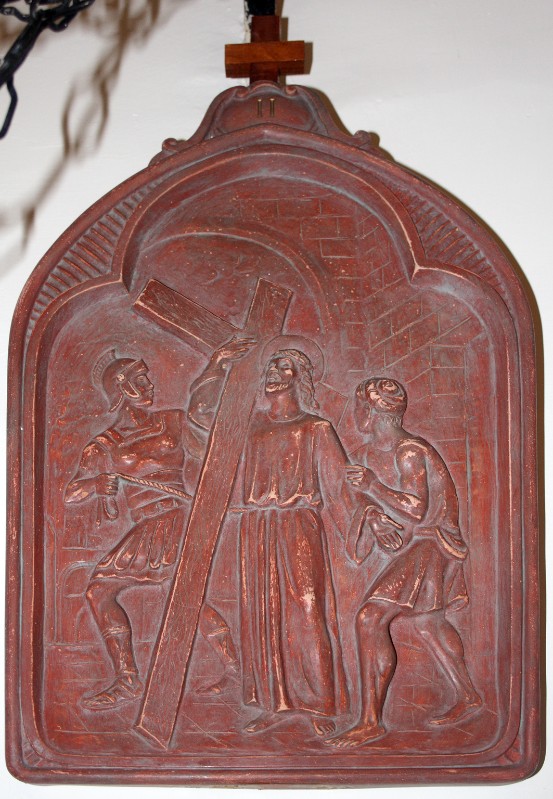 Ambito italiano sec. XX, Gesù Cristo caricato dalla croce