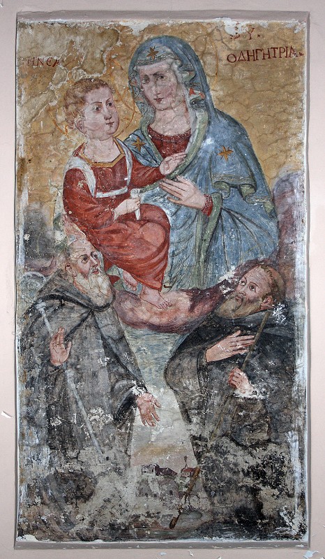 Bott. calabrese sec. XVII, Madonna del Patire e i Santi Nilo e Bartolomeo