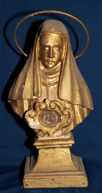 Bottega umbra sec. XVIII, Reliquiario a busto di Santa Francesca Romana