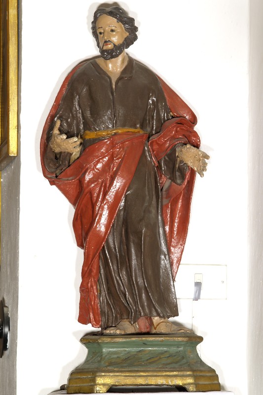 Bottega emiliano-romagnola sec. XIX, Statuetta di San Barnaba apostolo