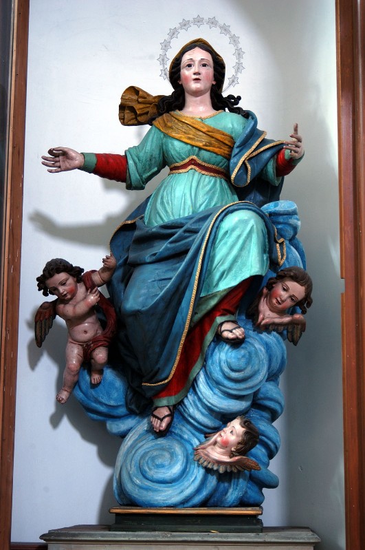 Bottega dell'Italia meridionale sec. XIX, Madonna assunta