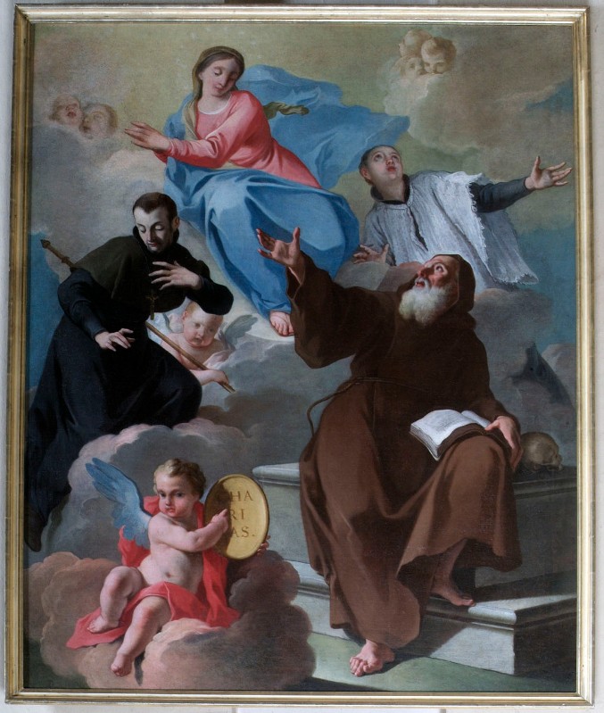 Attribuito a Elenetti A. primo quarto sec. XVIII, Madonna in gloria e santi