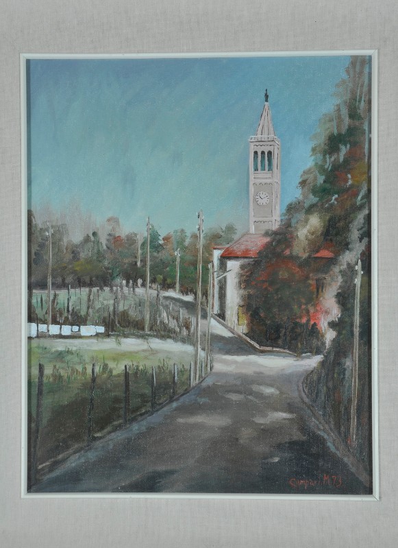 Campari M. (1973), Veduta della chiesa di San Prospero a Collecchio