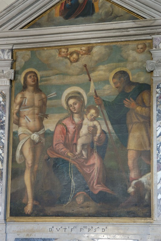 Amalteo Pomponio sec. XVI, Madonna con Gesù Bambino e santi
