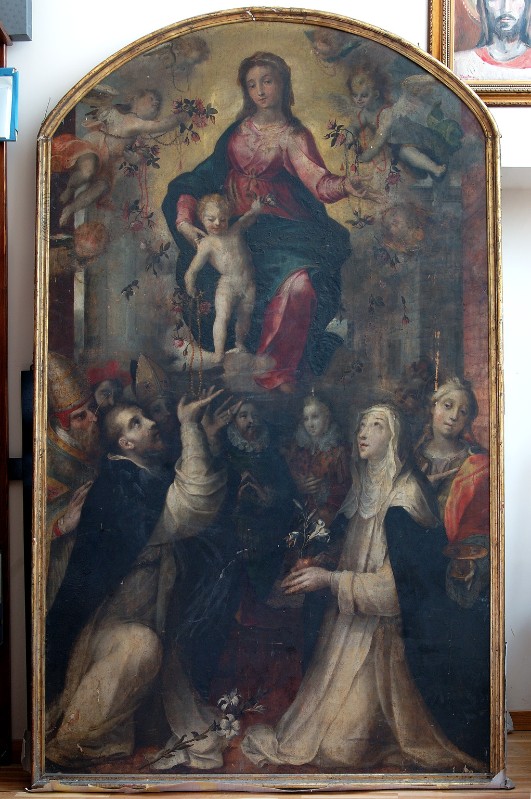 Teodoro di Enrico (1588), Madonna del rosario in olio su tavola