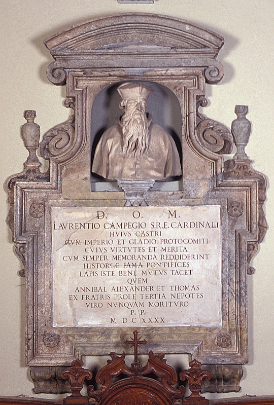 Bottega emiliano-romagnola (1640), Cenotafio del Cardinale Lorenzo Campeggi