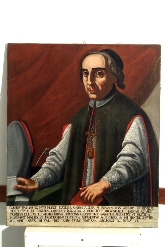 Ambito napoletano prima metà sec. XVIII, Ritratto del vescovo Carlo Majello
